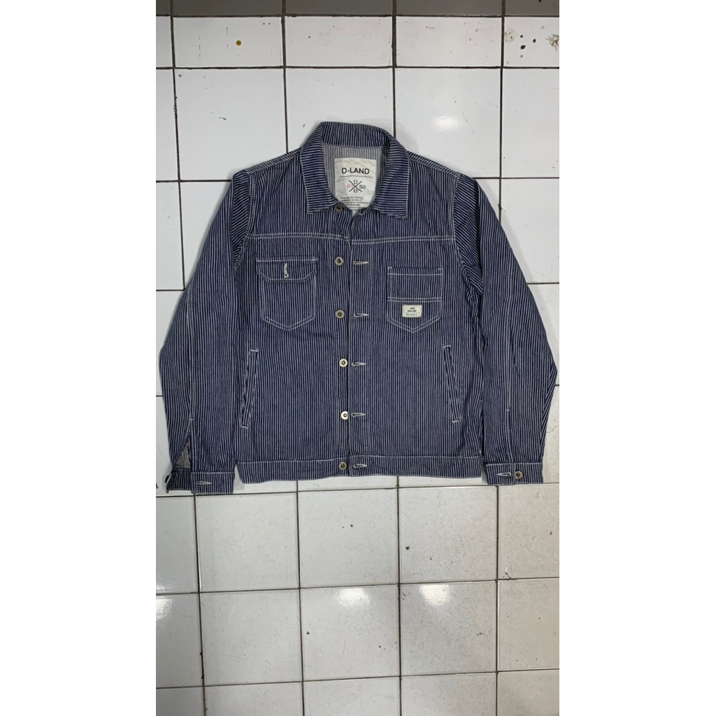 Trucker Hickory denim Merk D-LAND