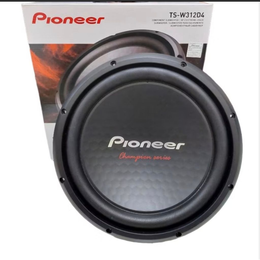 Subwoofer Speaker Mobil 12 inch Pioneer TS -W312D4 Champion Series Original dan Bergaransi Suara Jos