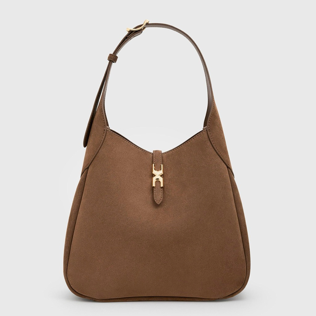Charles Keith - Adalyn Hobo Bag (Suede)