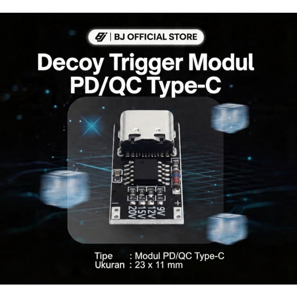 Decoy Trigger PD/QC Type-C (5V, 9V, 12V, 15V, 20V)