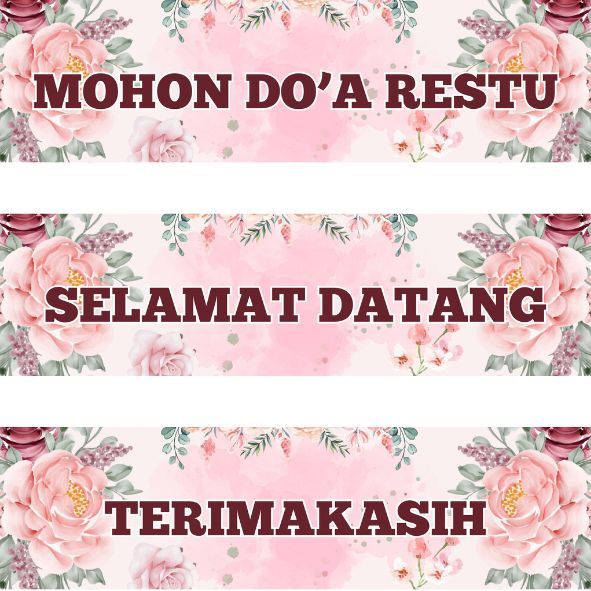 Banner Wedding Selamat Datang | Spanduk Wedding Selamat Datang | Spanduk Pernikahan Selamat Datang