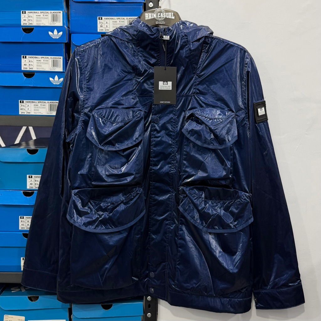 Weekend Offender Cotoca Fleece Lined Jacket Bright Navy