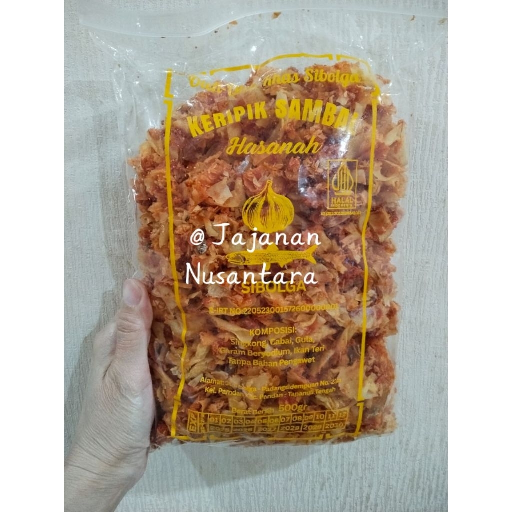 Kripik Sambel Spesial Ikan Teri Sibolga 500 Gr | Jajanan Nusantara