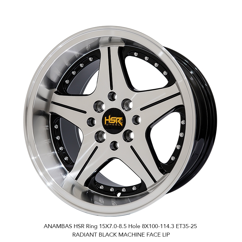 VELG MOBIL R15 HSR ANAMBAS HSR R15X7/85 H8X100-114,3 ET35/25 RBMFL 4 PCS VELG