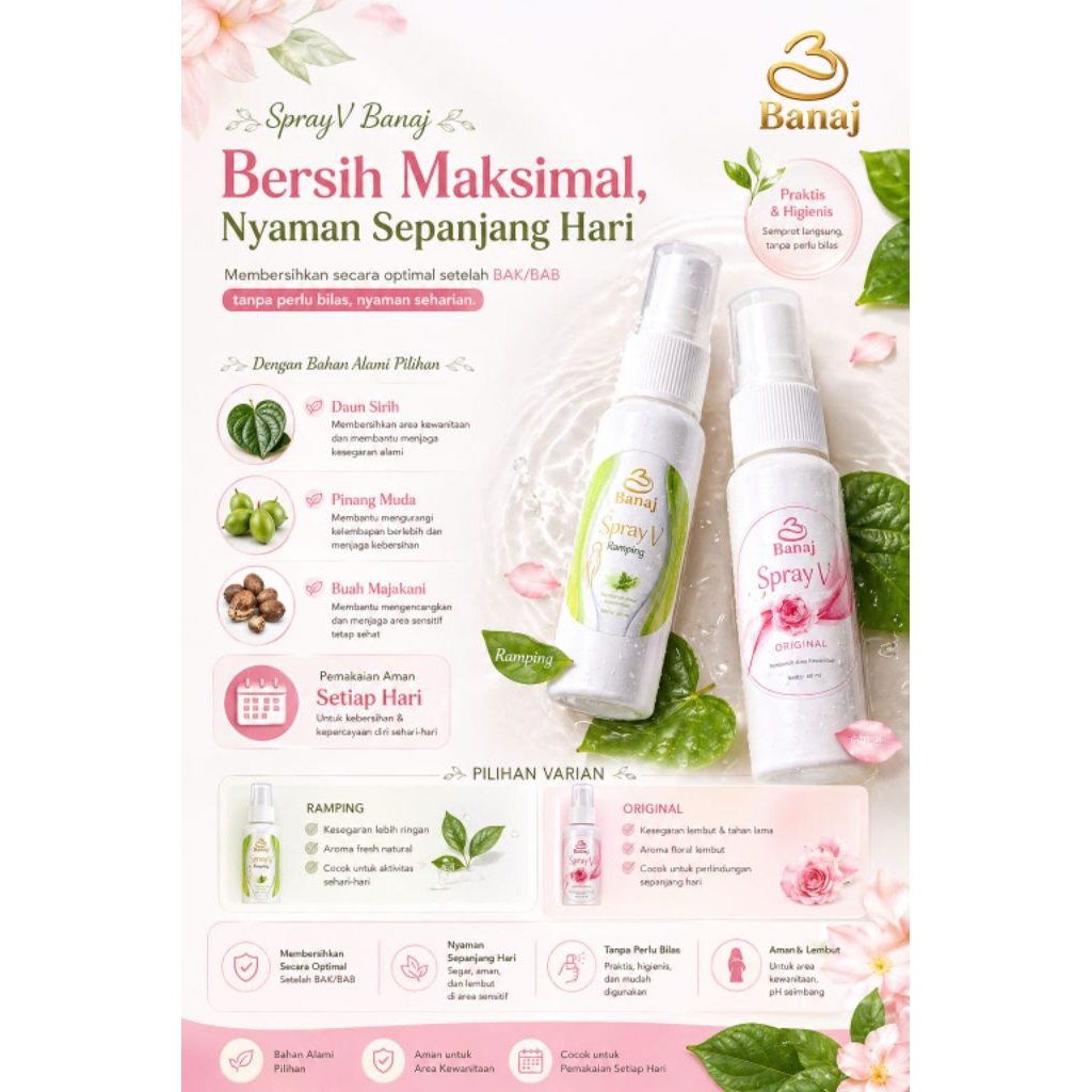 BANAJ Spray V / pewangi miss V