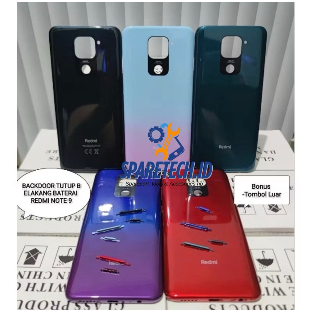 BACKDOOR BACKCOVER REDMI NOTE 9  BELAKANG TUTUP CASING ORIGINAL - Backcover Redmi Note 9