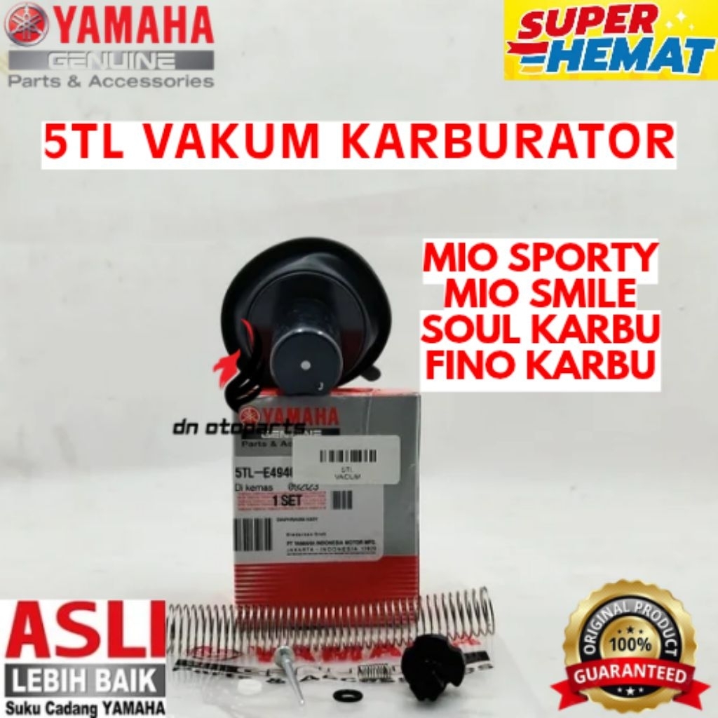 VAKUM KARBURATOR ORIGINAL YAMAHA KODE 5TL, VAKUM KARBURATOR MIO SPORTY, VAKUM KARBURATOR MIO SMILE, 