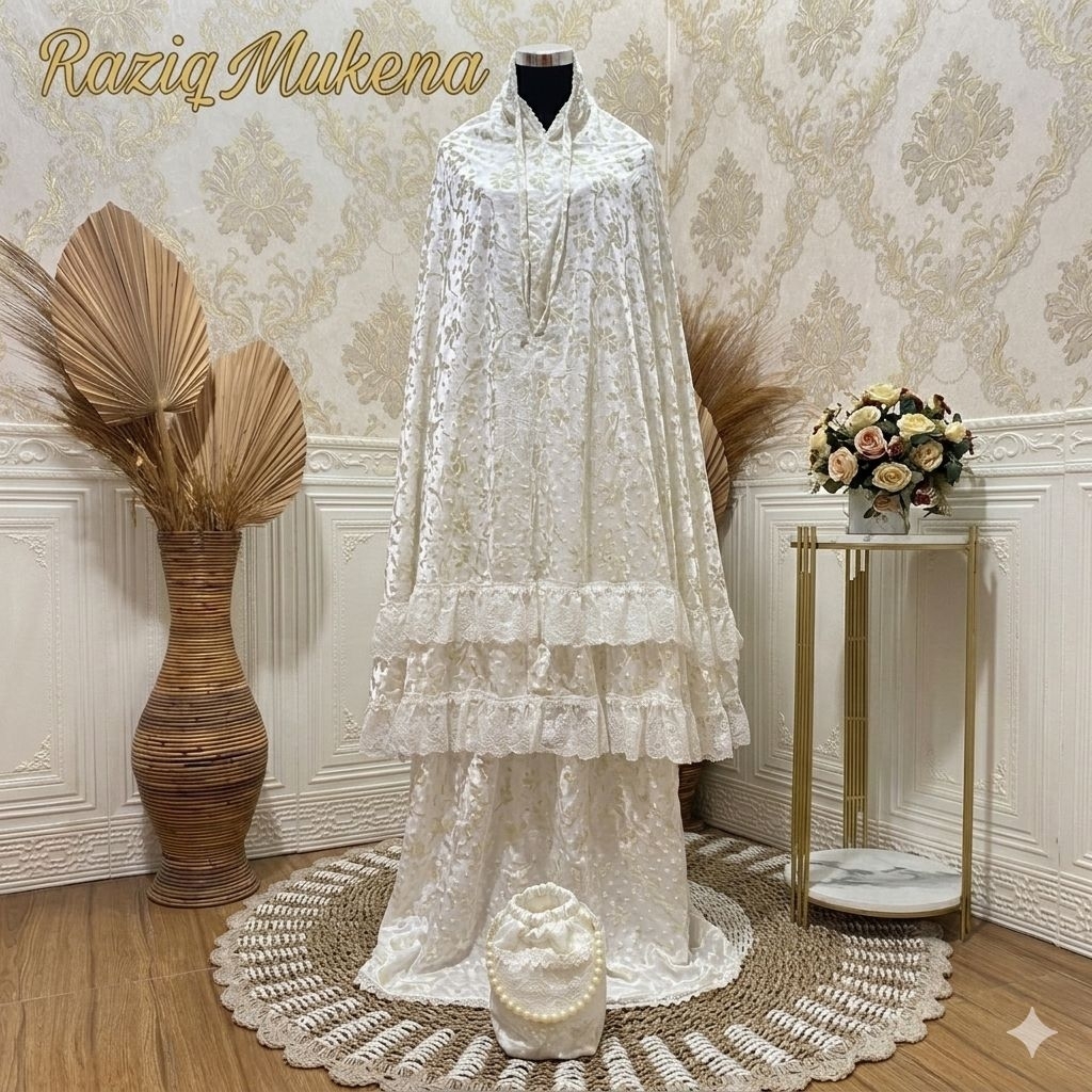 Mukena Annisa Luxury Aishy Series - Bahan Sutra Uragiri Premium Mukena Viral -  Mukena mewah