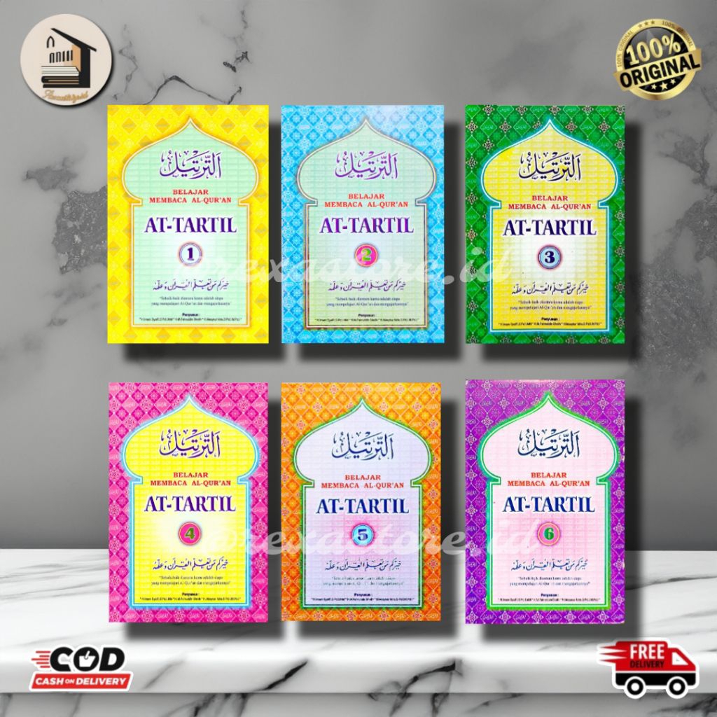 Buku Belajar Membaca Al-Qur'an At-tartil Jilid 1-6