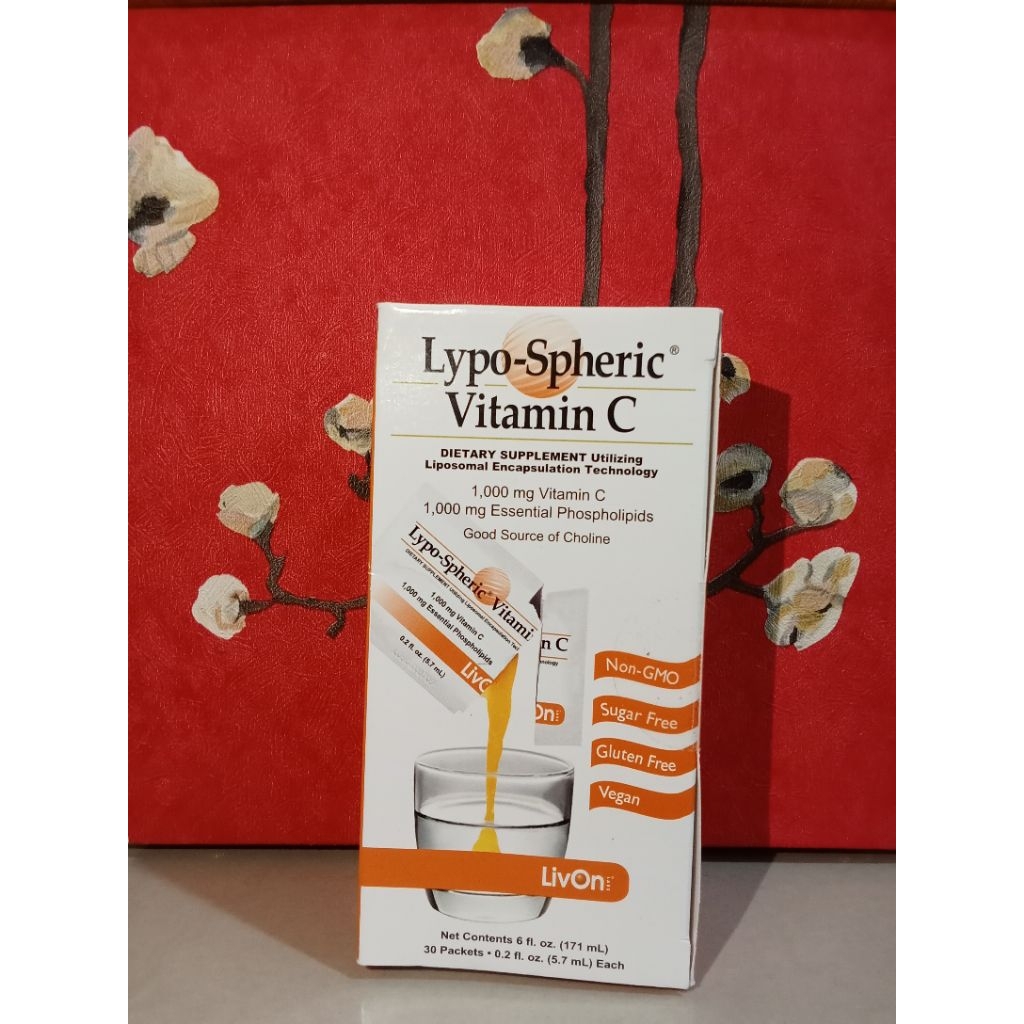 LivOn Labs Lypo-Spheric lypo spheric vitamin C 1000mg 1000 mg lyposomal phospolipids 30 packet