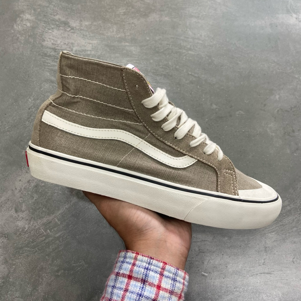 [Size 42] Vans Sk8-Hi Style 138 Decon SF Salt Wash Khaki Brown Second Original Kondisi Mulus Nominus