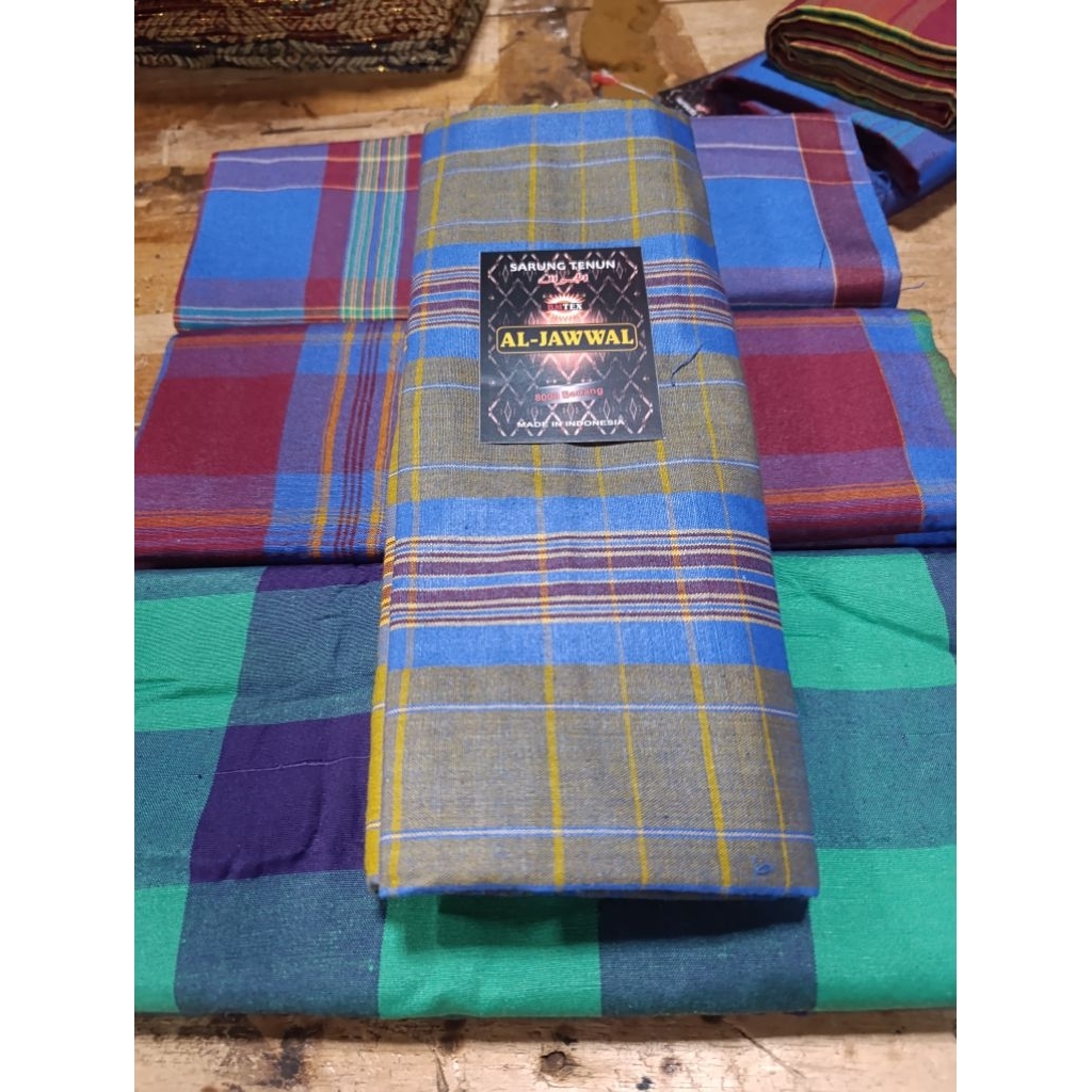 Sarung tenun sisir 70 motif kotak Jadul sarung motif kdt
