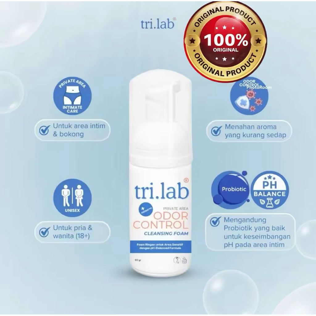 Feminine Wash Hygiene Tri.lab Foam Intimate Pembersih Kewanitaan