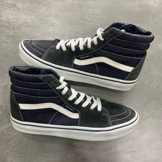 [Size 42.5] Rare SOPHNET. x Vans Sk8-Hi Zip Up ‘Navy’ Japan Domestic Market JDM (V38CL-SOPHNET) Seco