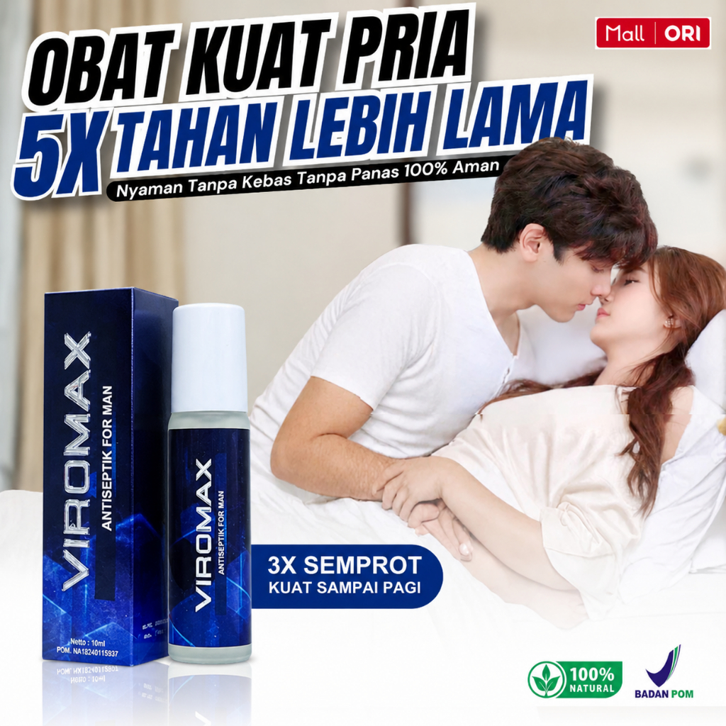 VIROMAX OBAT KUAT PRIA TAHAN LAMA ORIGINAL 100% BPOM AMPUH OLES SEKALI KUAT BERJAM-JAM TANPA KEBAS d