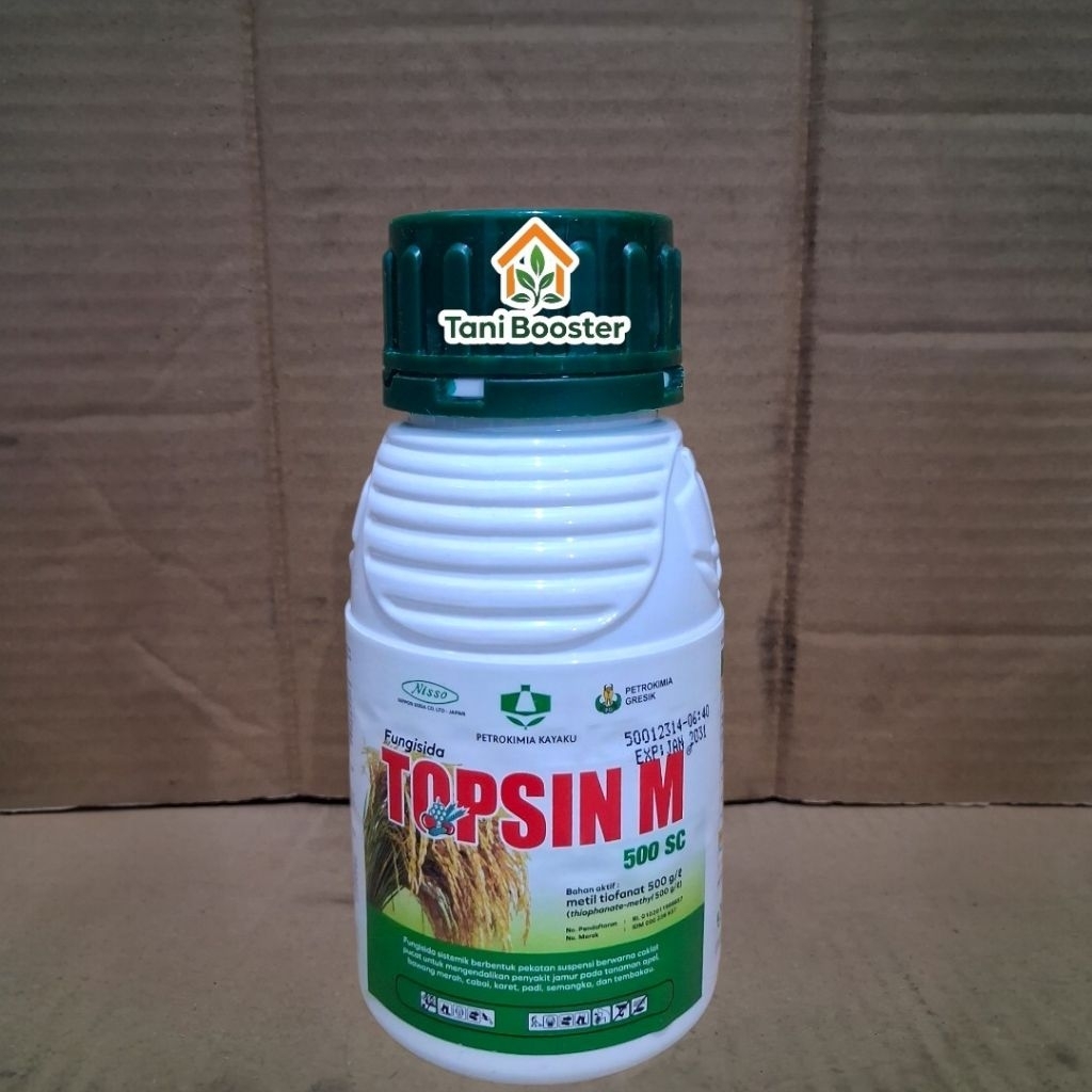 TOPSIN M 500 SC Fungisida Metil Tiofanat 500 g/L – Obat Jamur Tanaman Padi, Cabai, Buah 100 ml