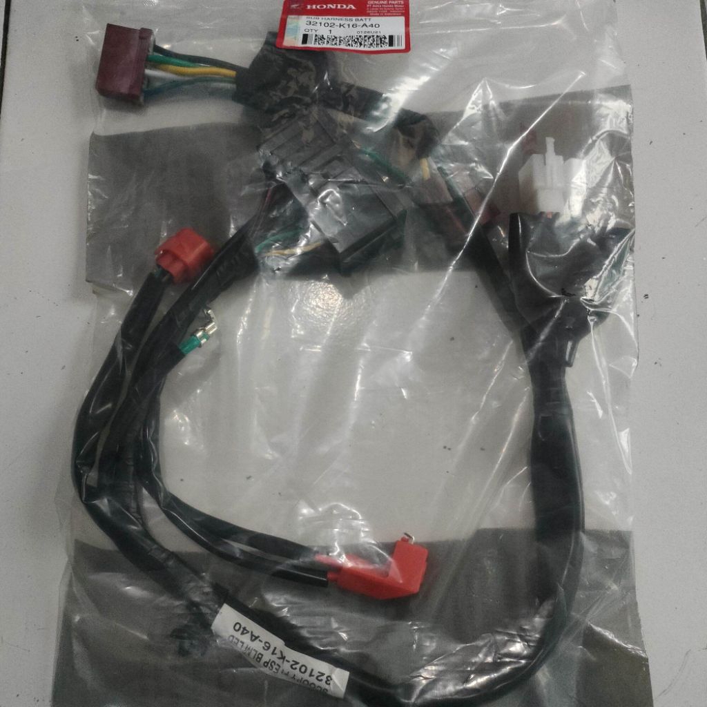32102-K16-A40 sub harness battery kabel batre aki scoopy esp