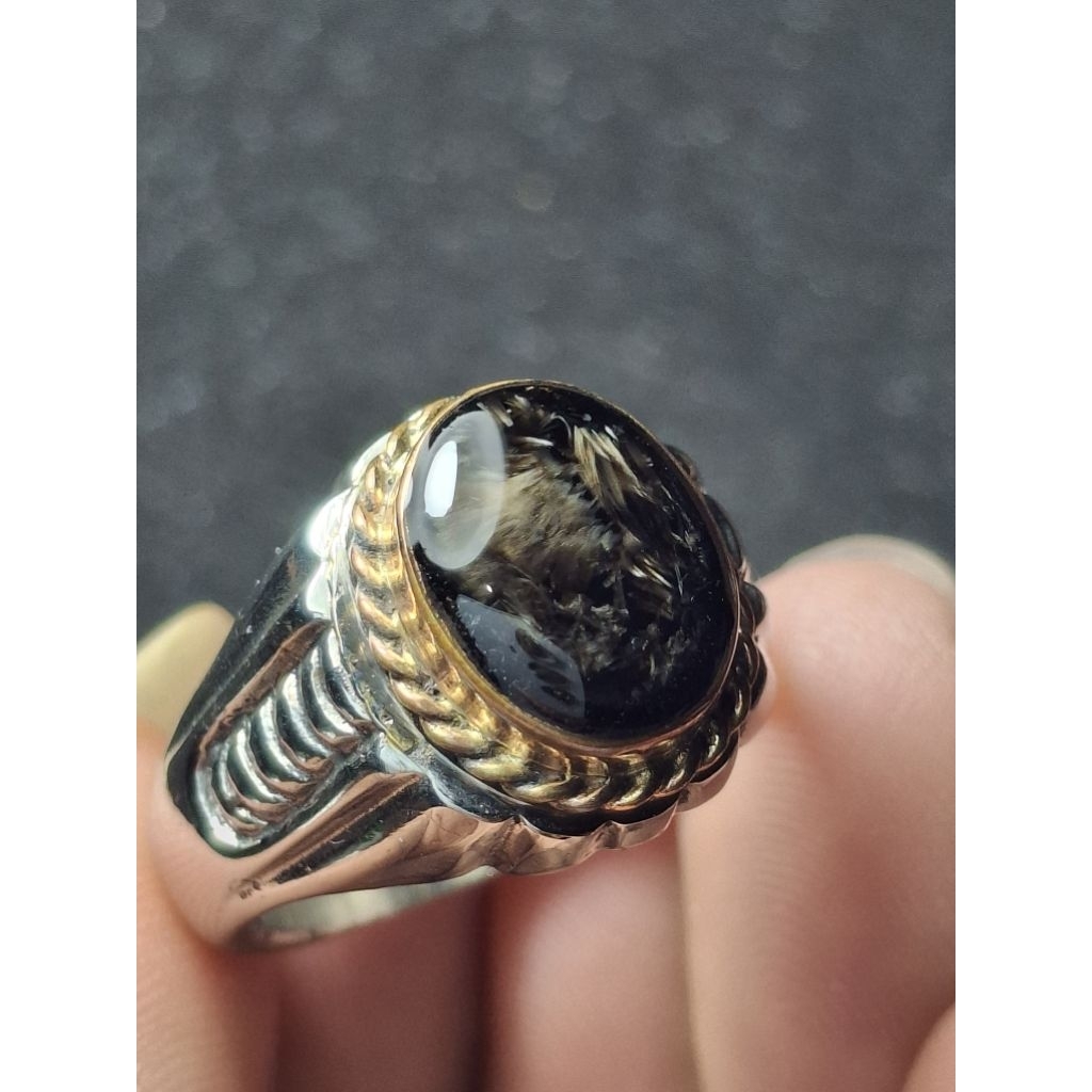 Cincin Bulumacan lumajang (Basaltic glass) Ori natural Lumajang