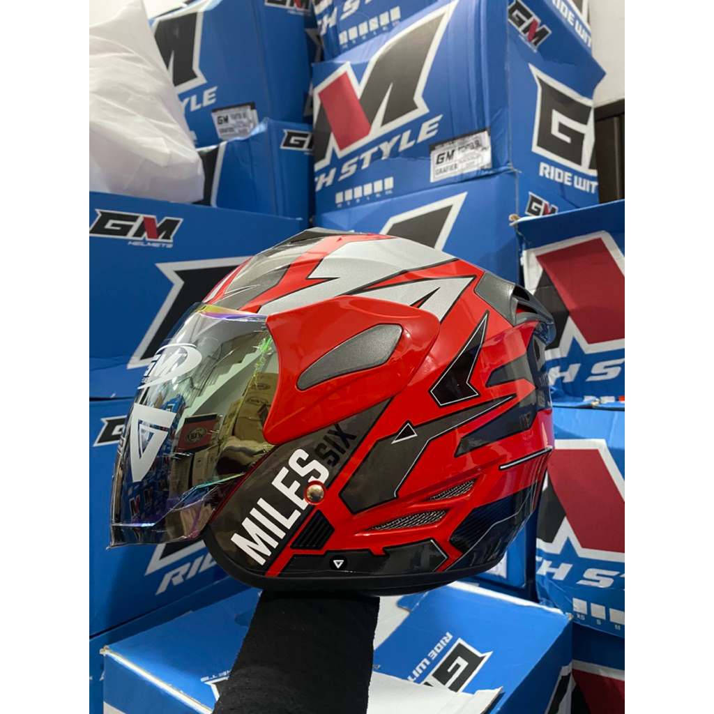 Helm Gm Fighter SIX MILES & FIRE BLADE 100% ORIGINAL