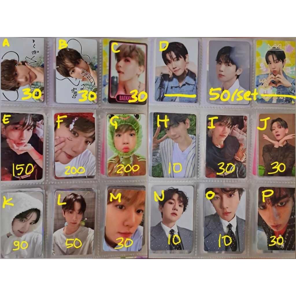 EXO Baekhyun Lonsdaleite Kodok PC The World Birthday Cafe 0506 Stock Prive Delight Photocard