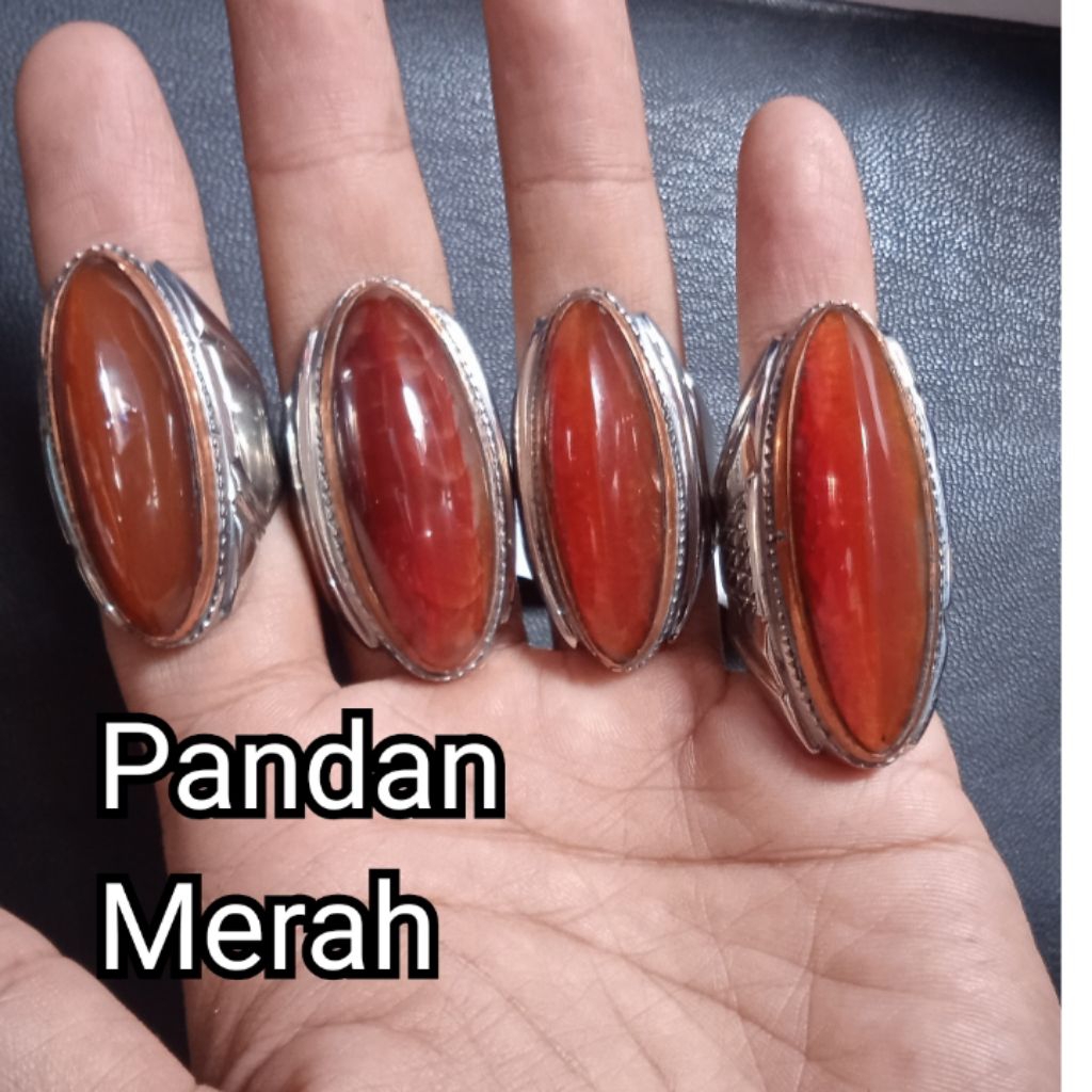 Pandan Merah,  Kode : 1127,1128,1129,1131 Ring Monel,  HQ