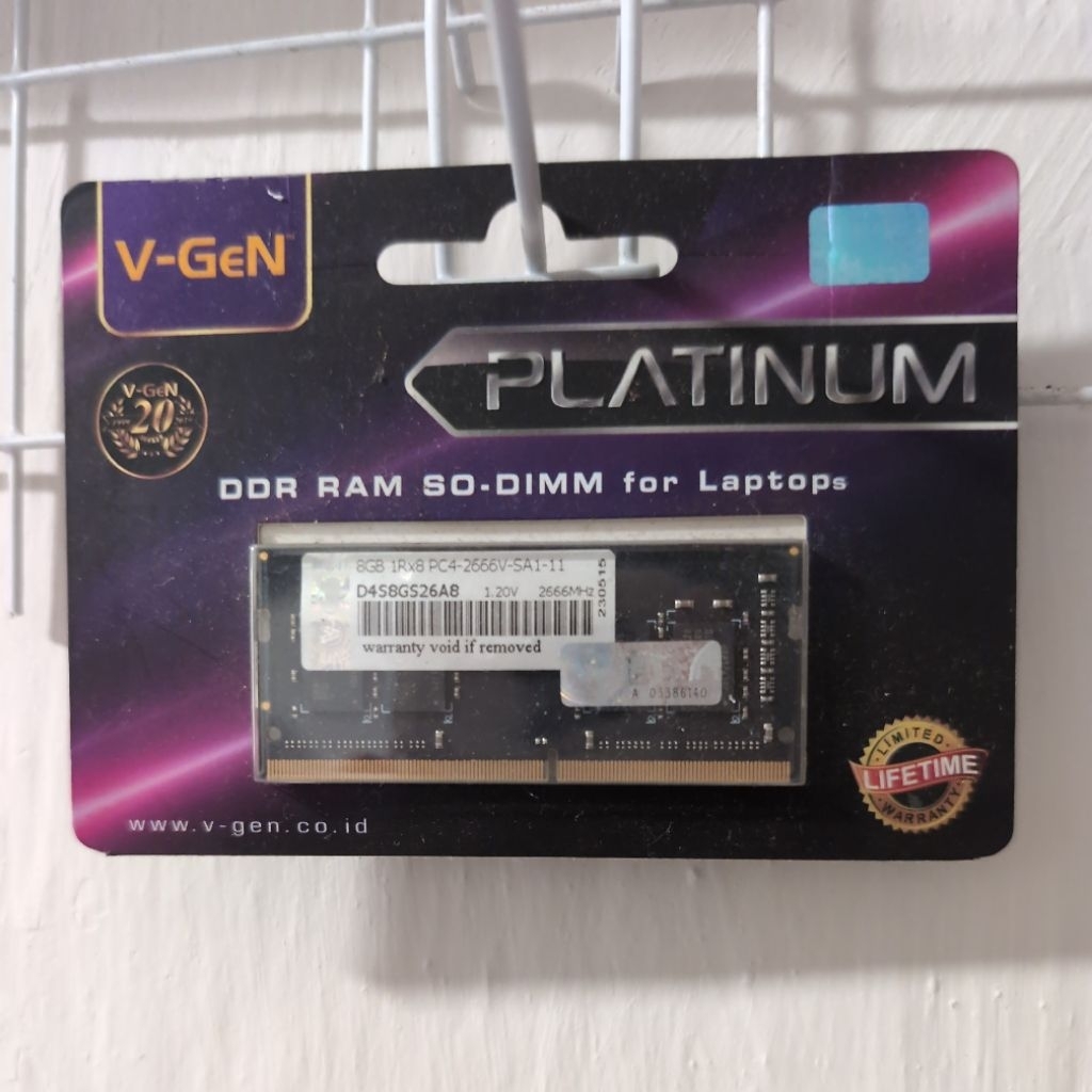RAM DDR4 VGEN PLATINUM 8GB
