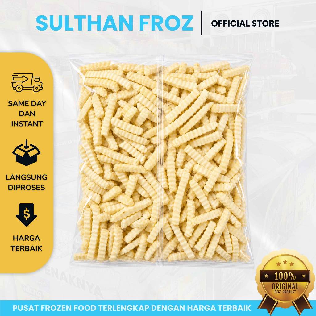 KENTANG BEKU CRINKLE CUT 2,5 KG