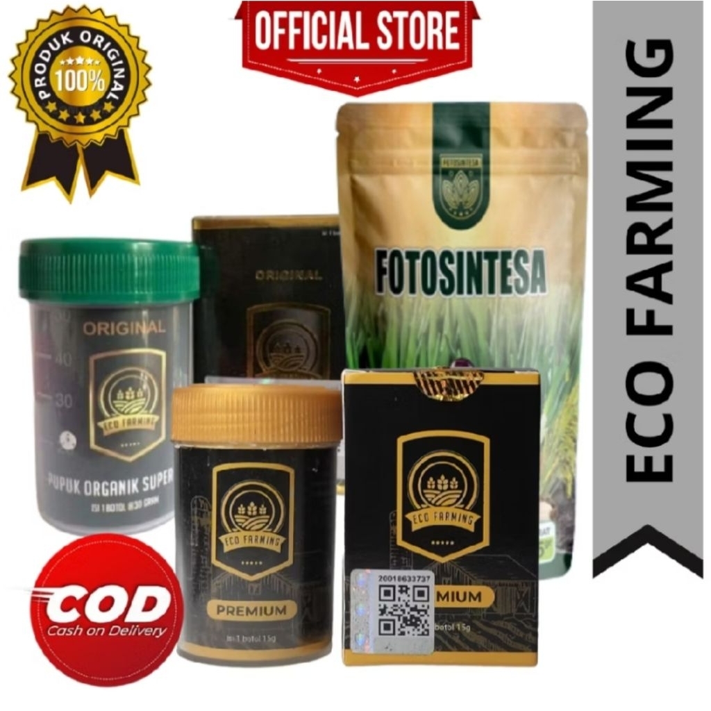Eco Farming Original 100% @30gr Pupuk Organik Eco Farming Asli Pupuk