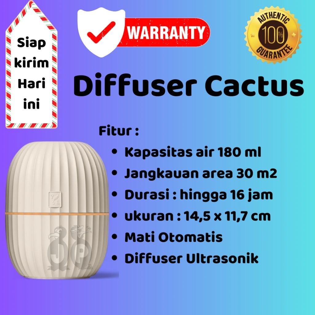 DIFFUSER CACTUS TANPA OIL BARU ORIGINAL DIFFUSER YOUNG LIVING
