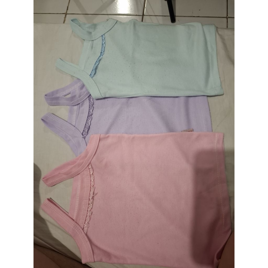 Paket bundling (take all) kutang bayi warna soft preloved