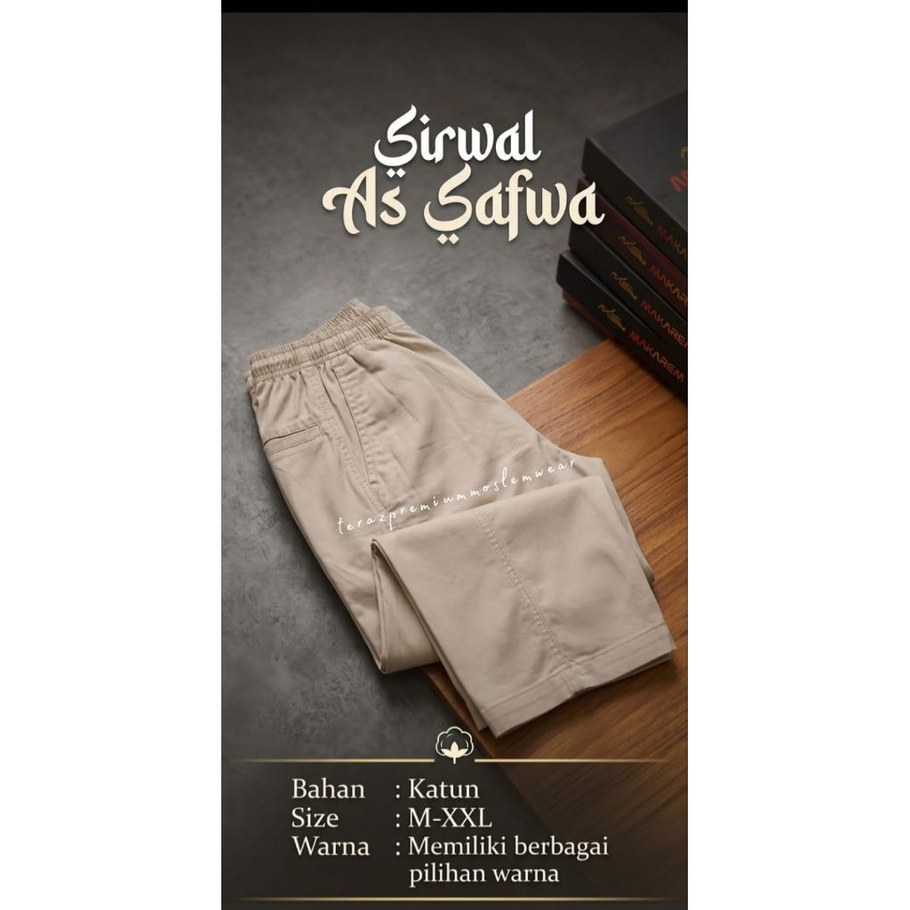 Celana Sirwal As-Safwa Premium///CELANA SIRWAL PREMIUM///AS SAFWA SIRWAL TERBARU///SIRWAL KEKINIAN 2