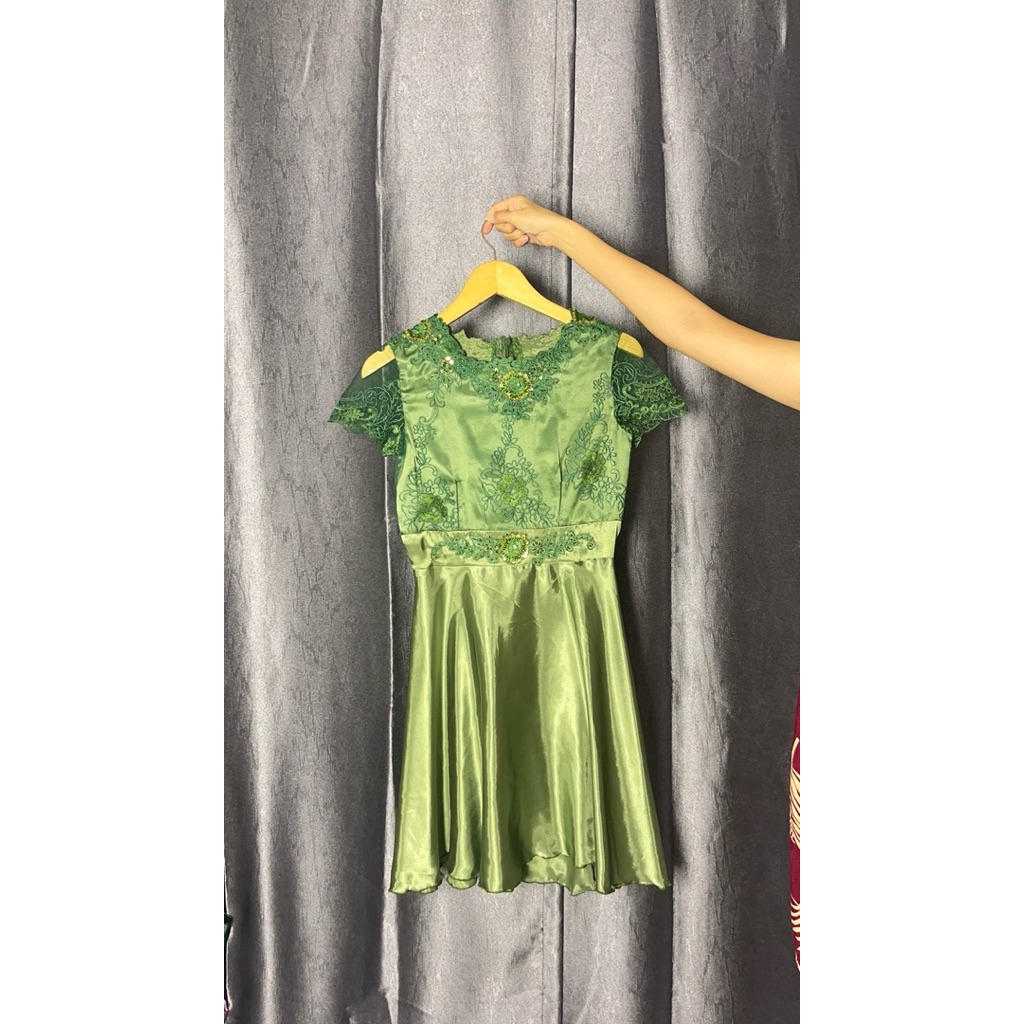 PRELOVED dress kebaya hijau