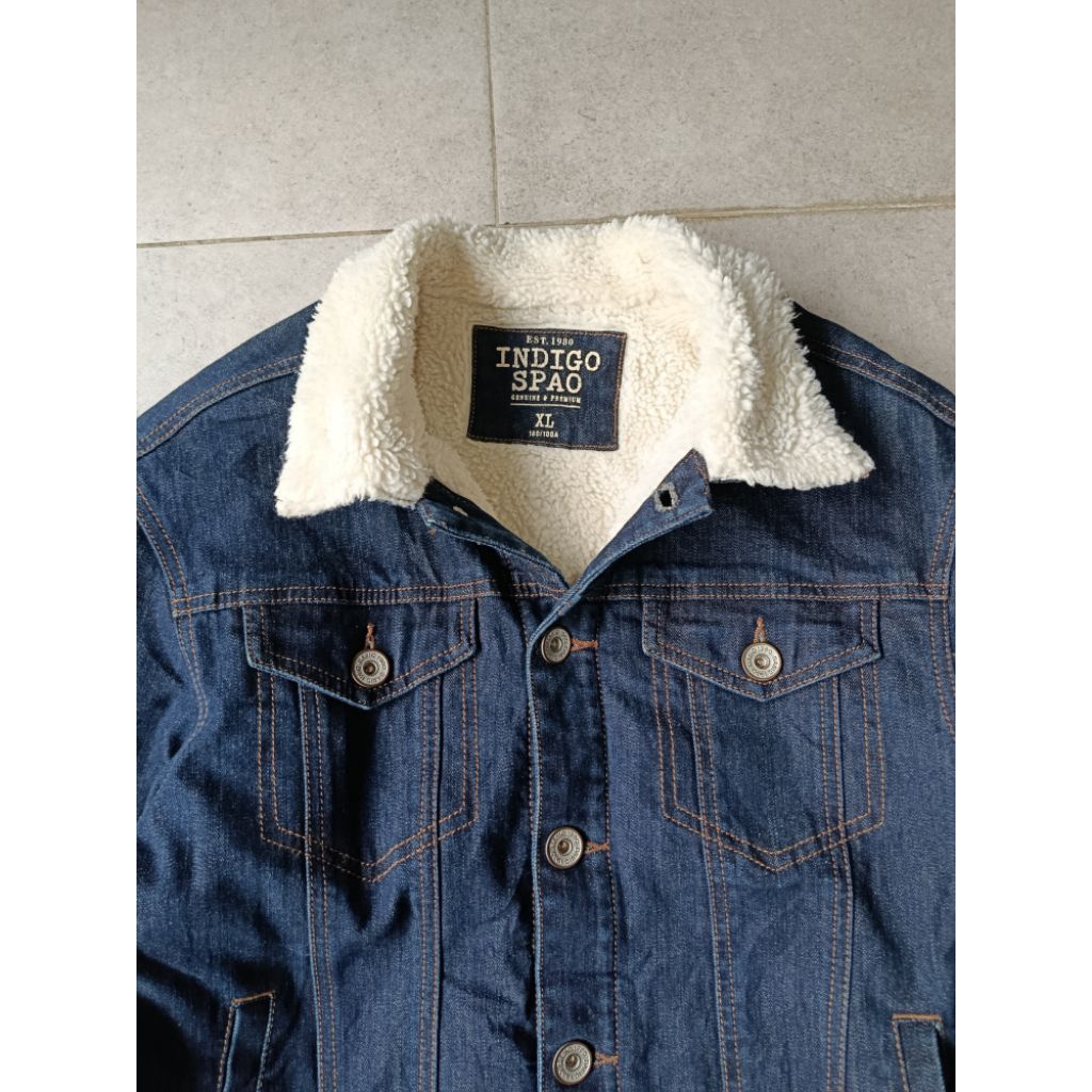 jaket jeans serpa indigo spao