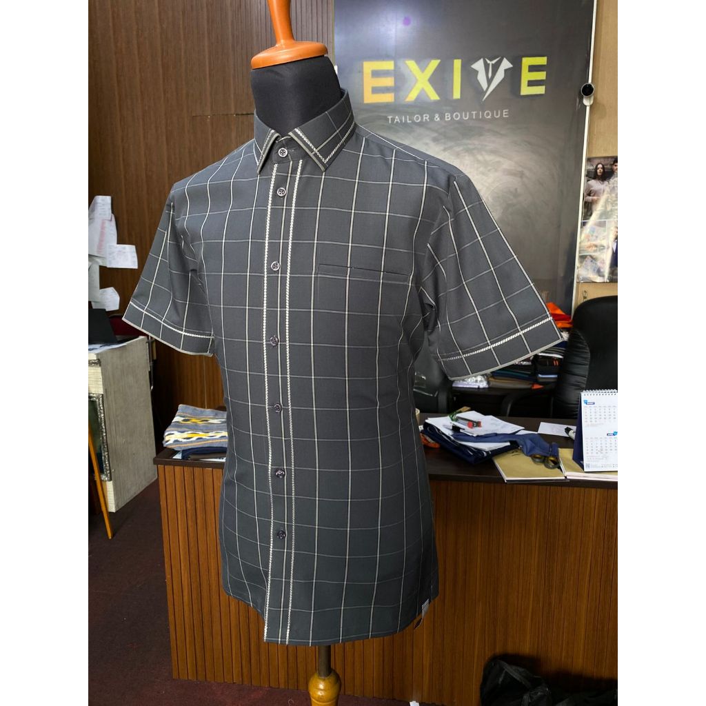 BAJU KEMEJA KOTAK KOTAK PRIA ABU ABU KEMEJA FLANEL PRIA KEMEJA PREMIUM KEMEJA KANTOR PRIA KEMEJA OKE