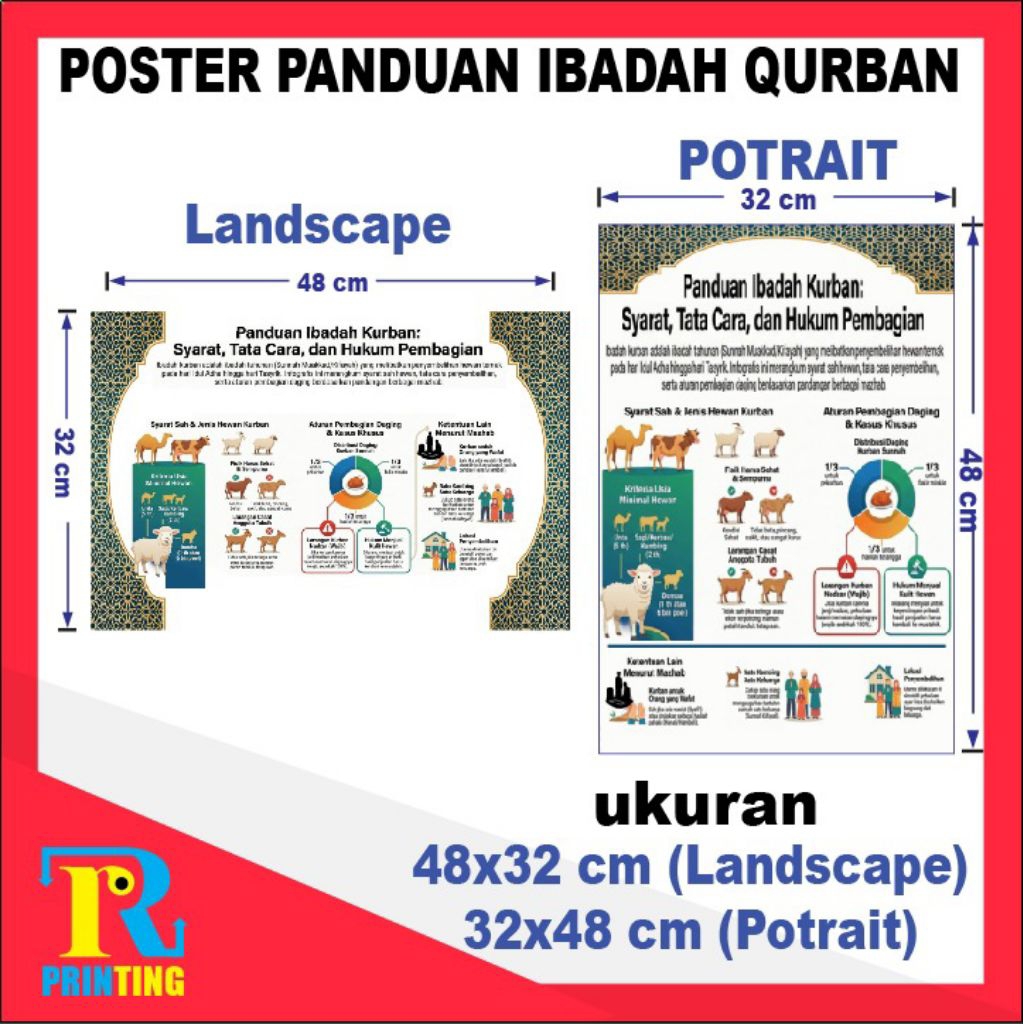 POSTER PANDUAN IBADAH QURBAN