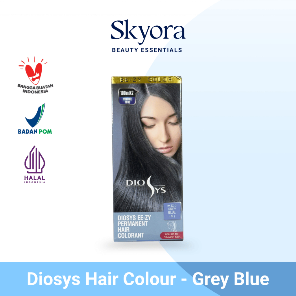 Diosys Hair Color Grey Blue 100ML Tahan Lama | Skyora