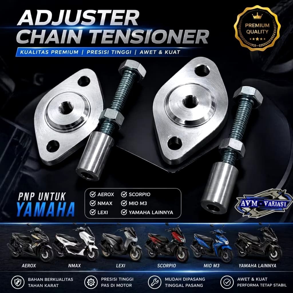 TONJOKAN STELAN TENSIONER MANUAL YAMAHA NMAX / AEROX LEXI SCORPIO MIO M3 Dll