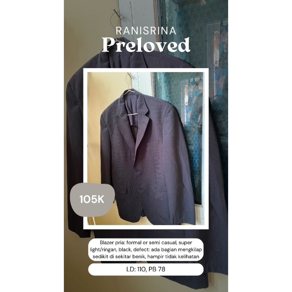 Preloved Blazer pria: formal or semi casual