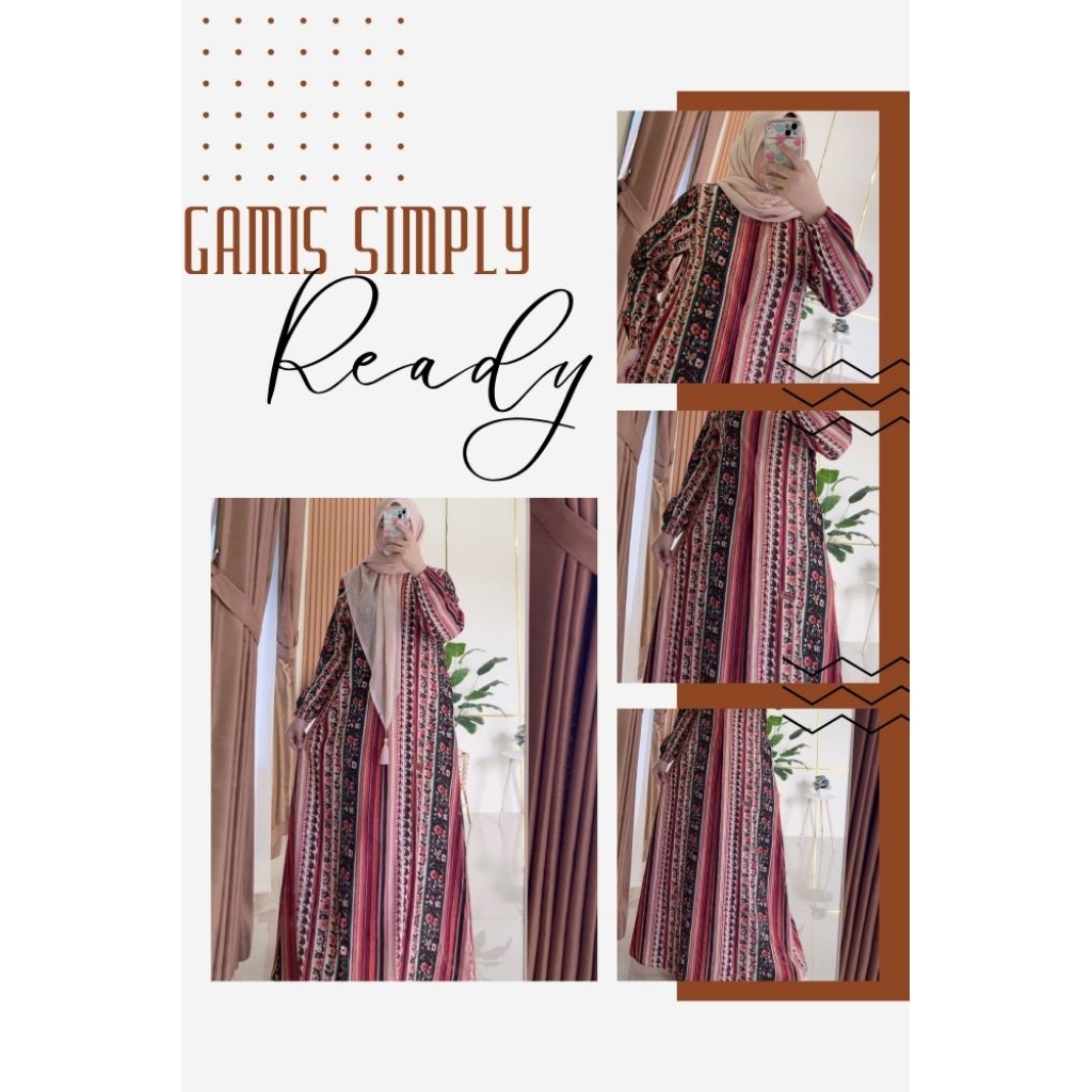 GAMIS SIMPLY GAMIS KATUN RAYON PREMIUM KODE SIMPLY 22
