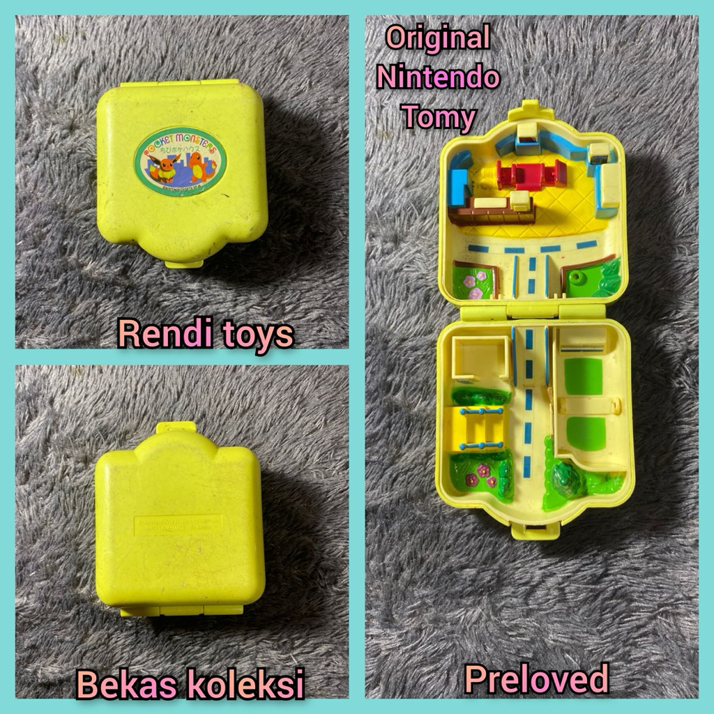 Pokemon 1997 Tomy Polly Pocket Mini Playset Original | Bekas koleksi | Rendi Toys
