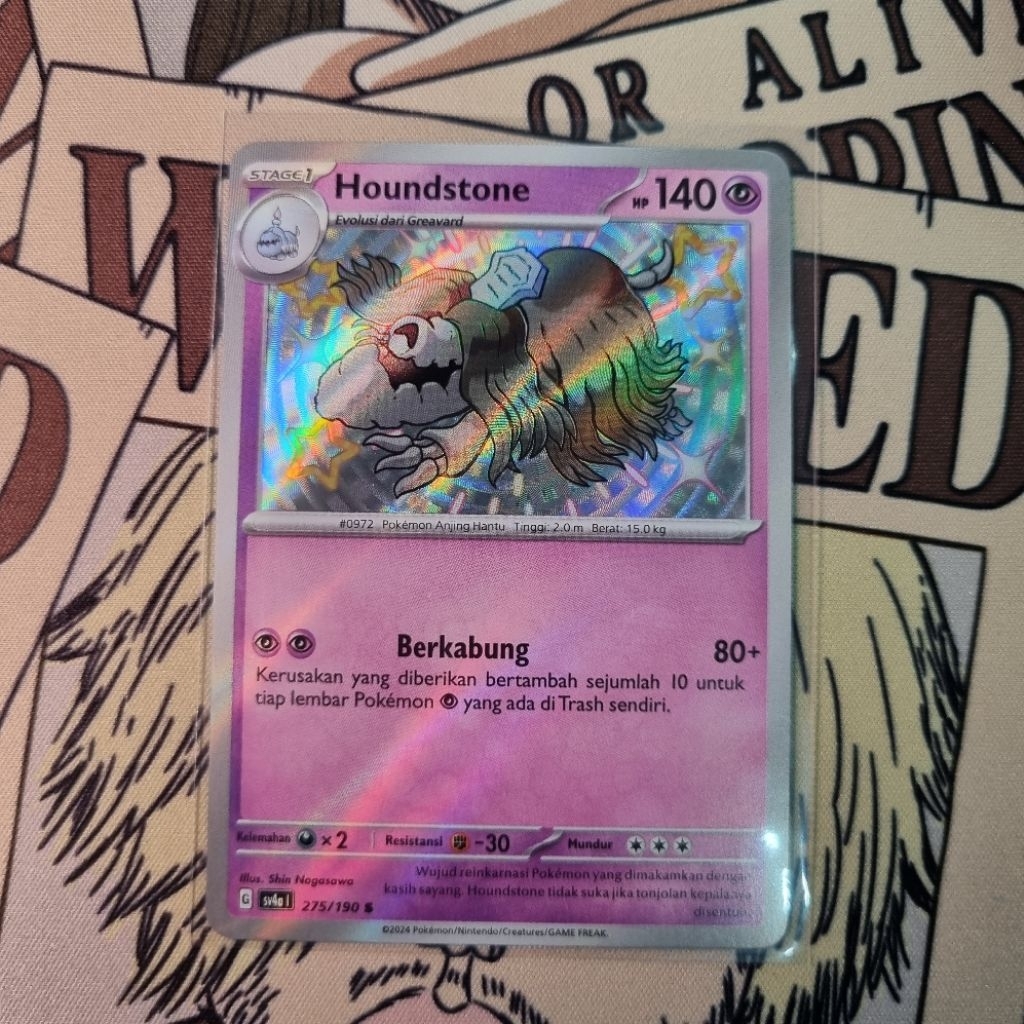 Houndstone Baby Shiny Harta Berkilau Pokemon TCG Indo