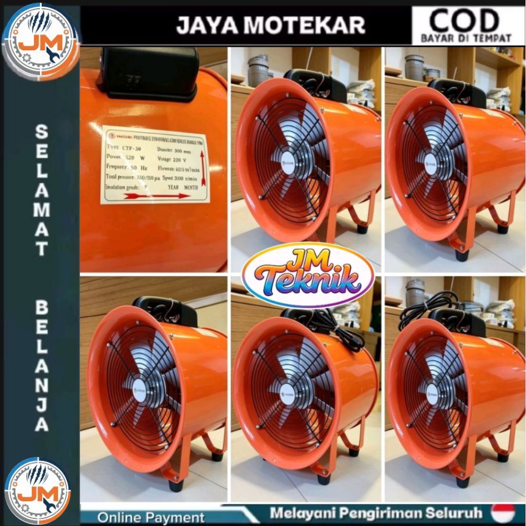Blower Portable 12 Inch Nagasaki / Kipas Angin Hisap Tiup 12 Inch Nagasaki CTF-30