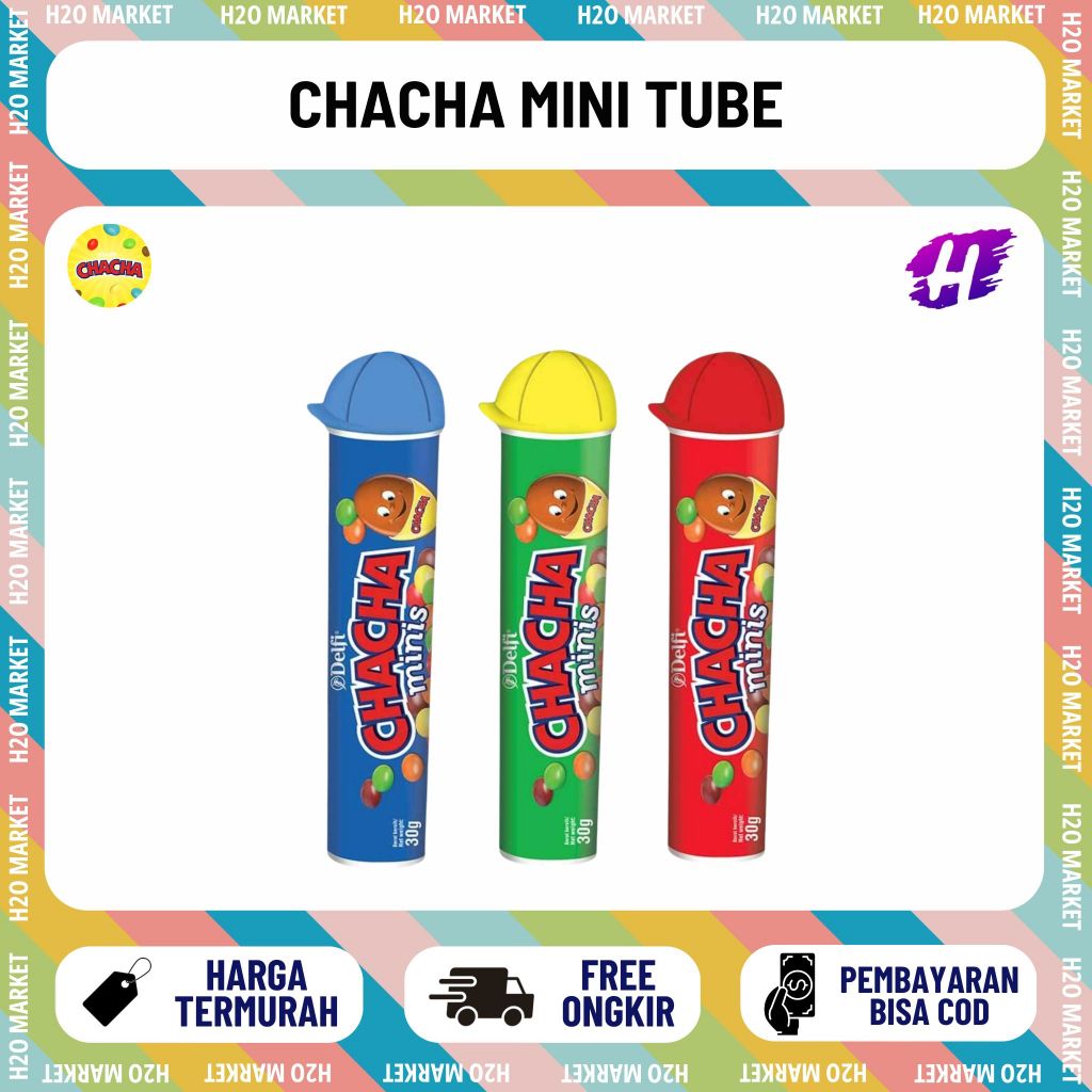 DELFI CHACHA MINIS TUBE CHOCOLATE 30 GRAM MINIS CHACHA ISI 30 GRAM 1 PCS MINIS TUBE CHOCOLATE TUBE Y