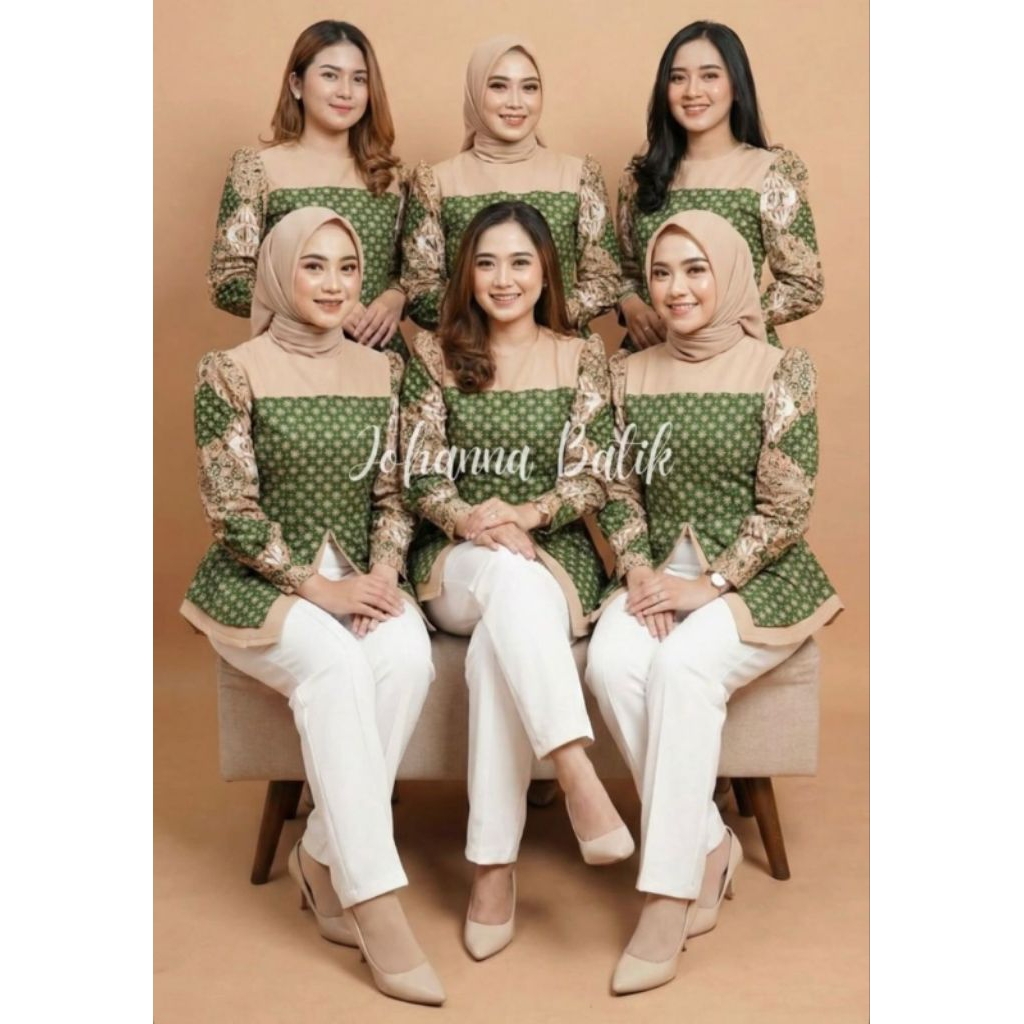 JOHANA BATIK ATASAN BLOUSE KATUN
