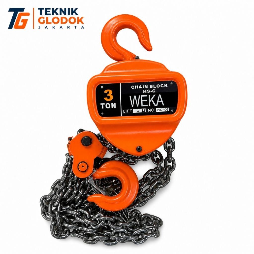 Chain block 3 ton x 5 meter Tackle 3 ton / takel 3 ton / katrol 3 ton