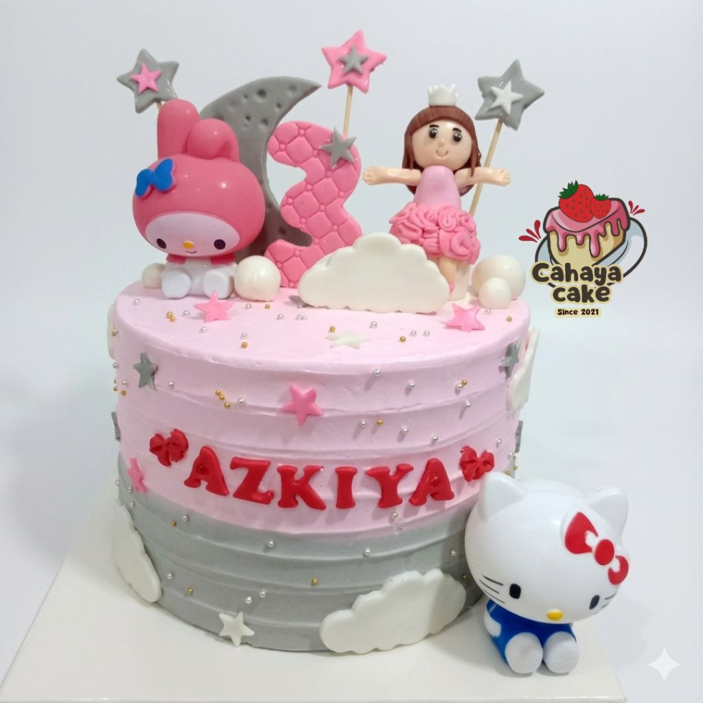 Hello Kitty Cake / Kue Ulang Tahun Anak Perempuan / Kue Ultah Hello Kitty