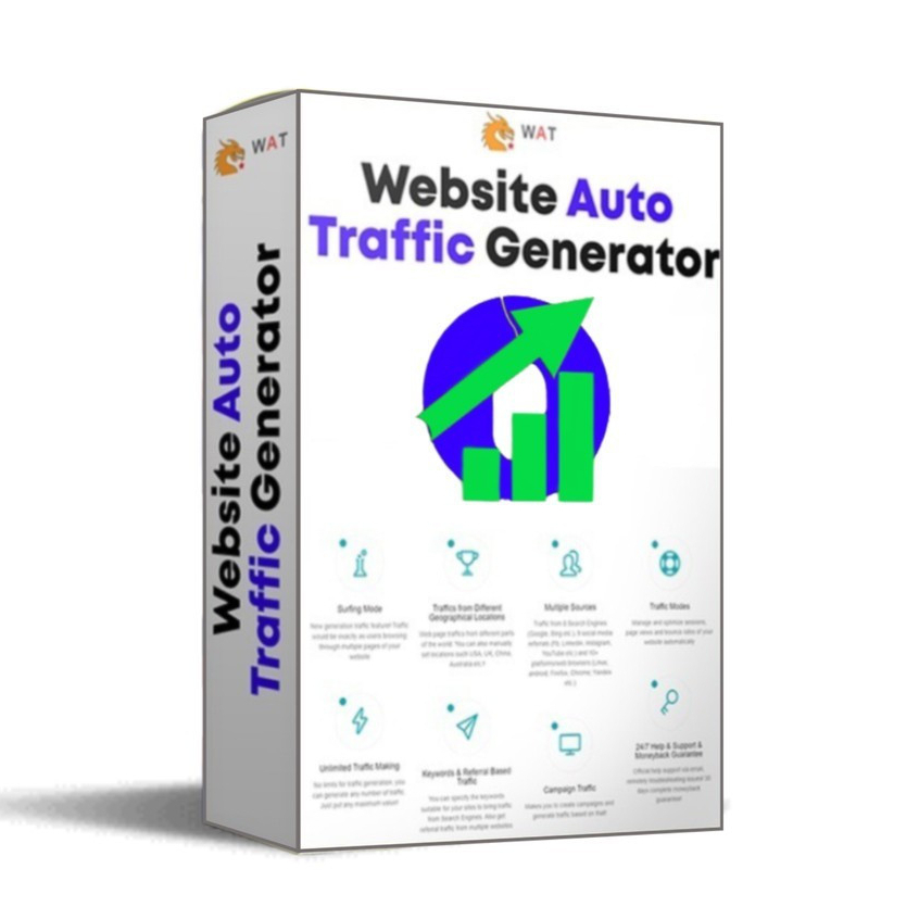WEBSITE AUTO TRAFFIC Generator ULTIMATE - SEO Tools Visitor WAT
