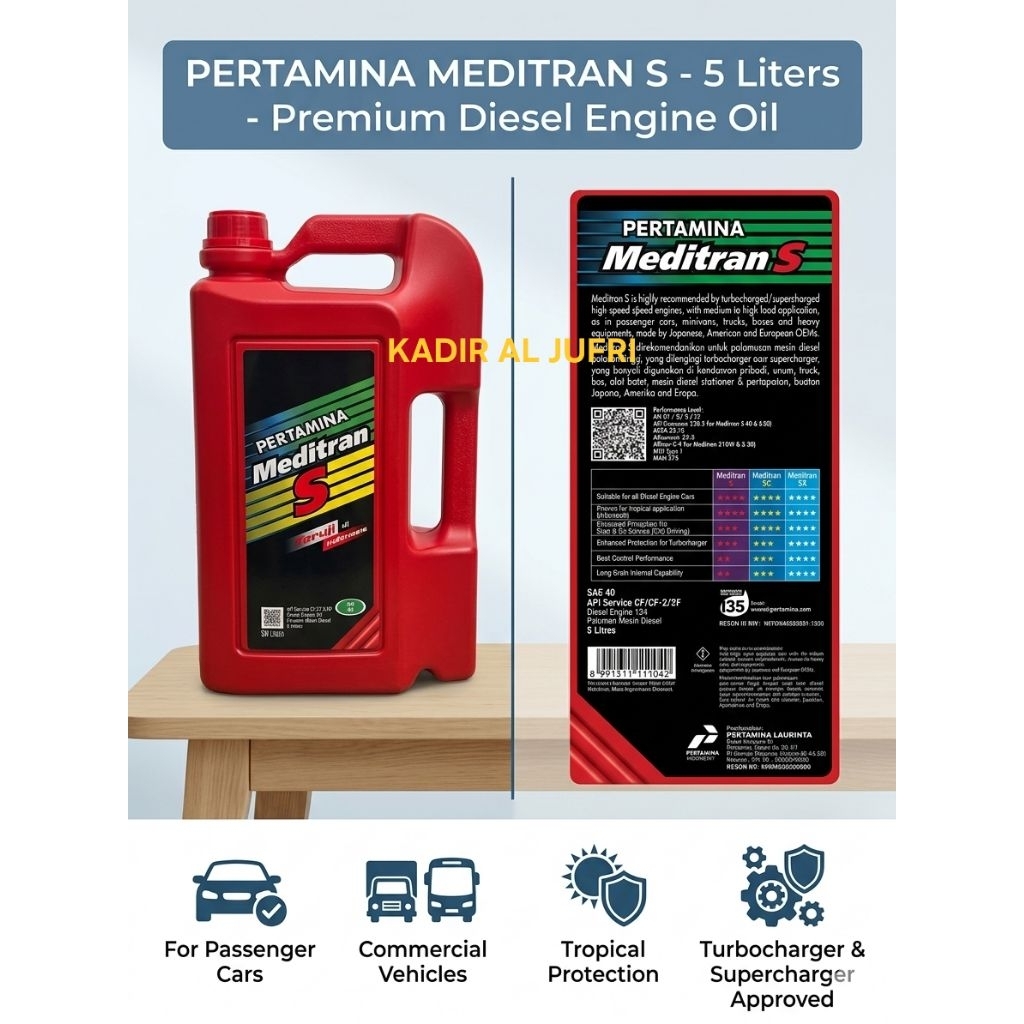 PERTAMINA MEDITRAN S SAE40 5LITER ORGINAL