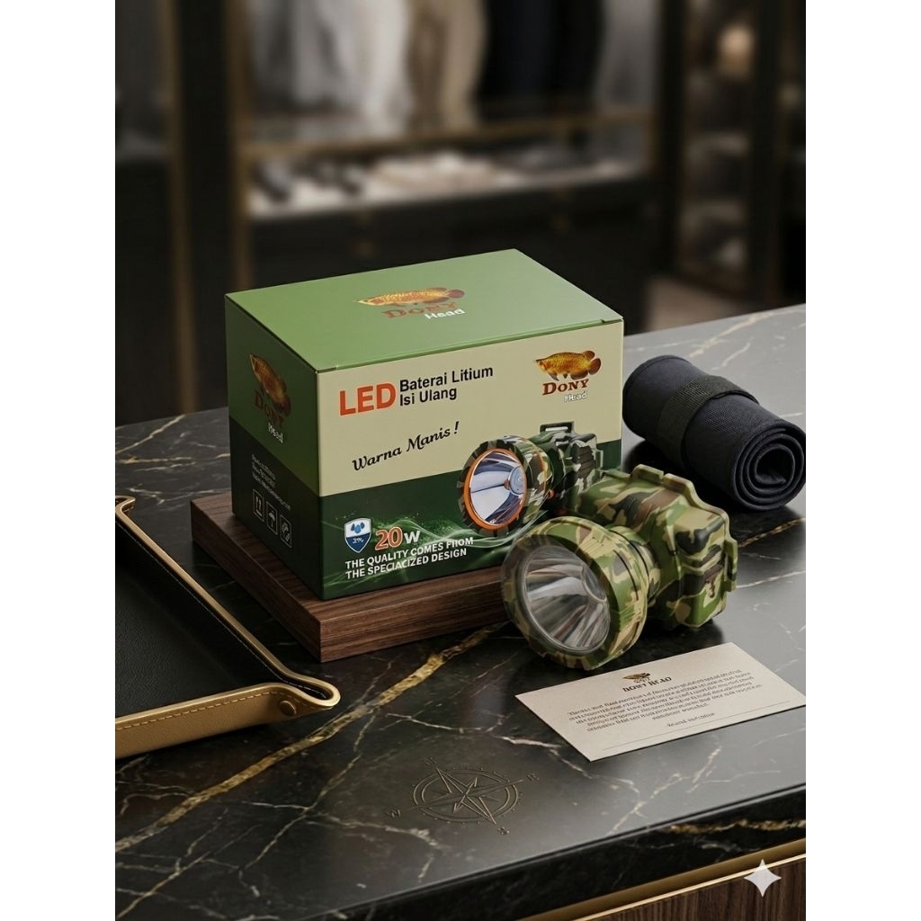 Senter Kepala / Headlamp DONY KL178 / MS178 /MS303 Warna Manis