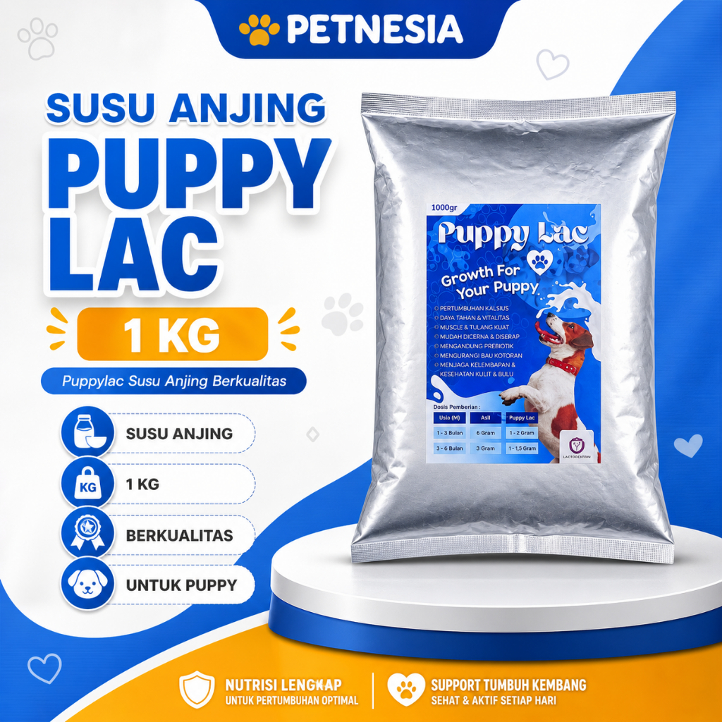 SUSU ANJING PUPPY LAC 1 KG - Puppylac Susu Anjing Berkualitas